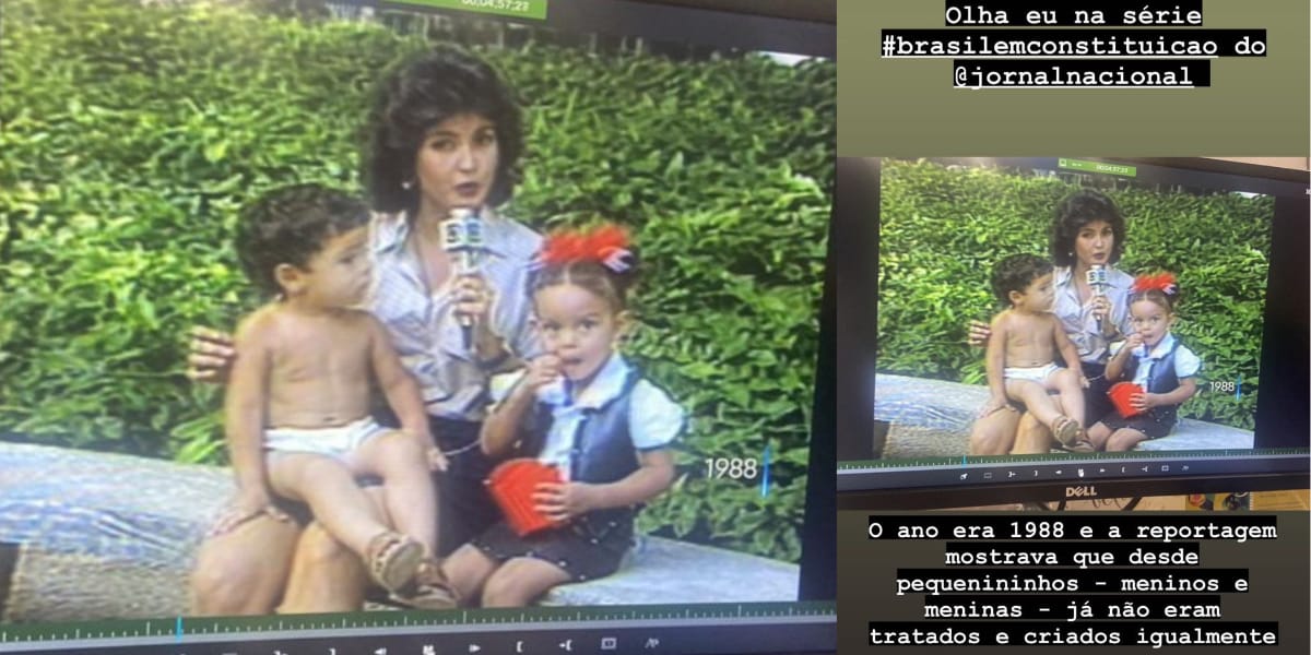 Fátima Bernardes relembra participação no JN (Reprodução: Instagram) Fátima Bernardes relembra participação no JN (Reprodução: Instagram)