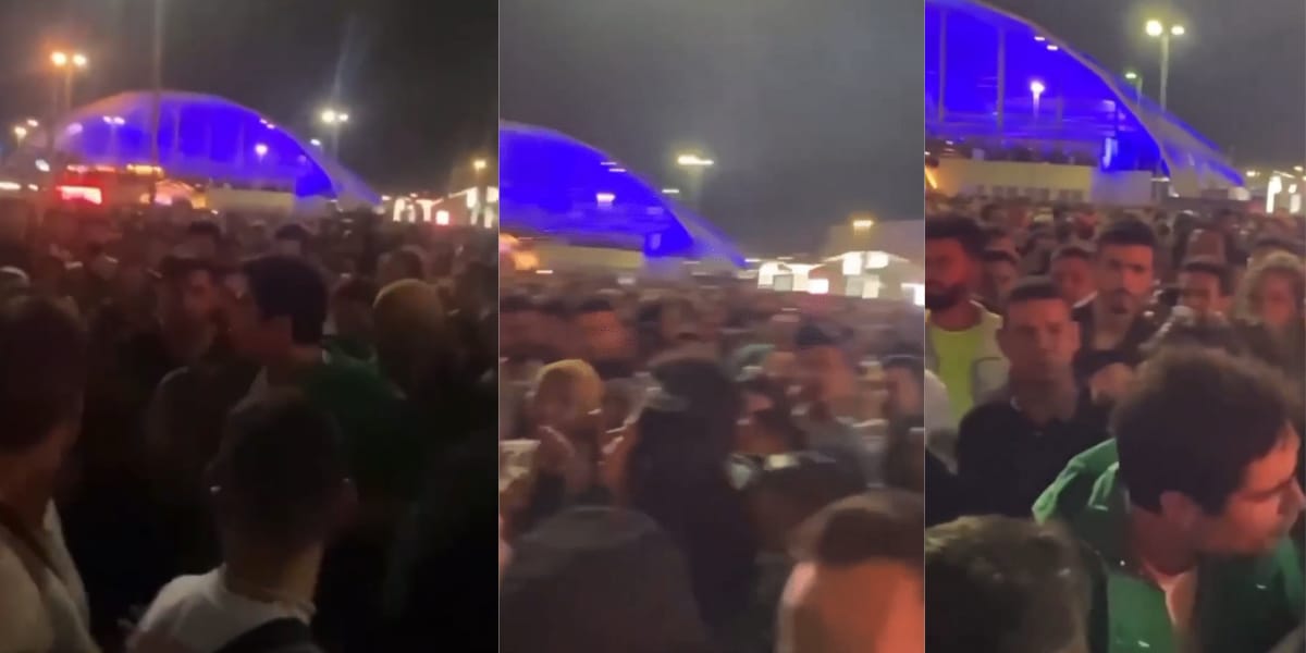 Danilo Mesquita aparece em vídeo no festival brigando com uma mulher para defender sua namorada (Reprodução: Instagram)