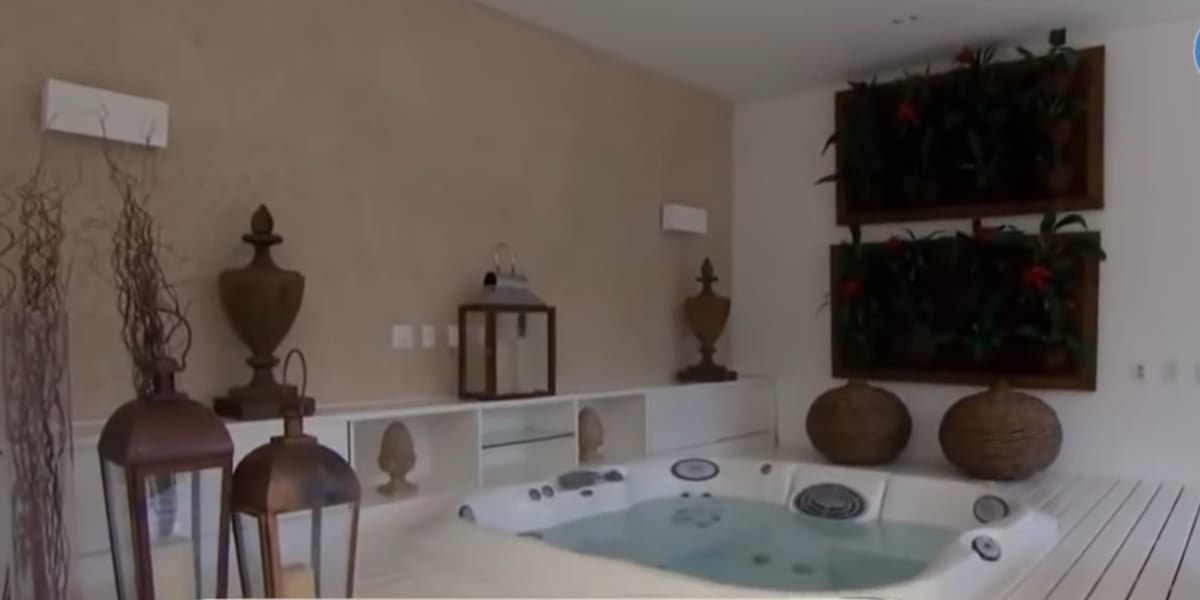 Hidromassagem da residência (Reprodução: Youtube)