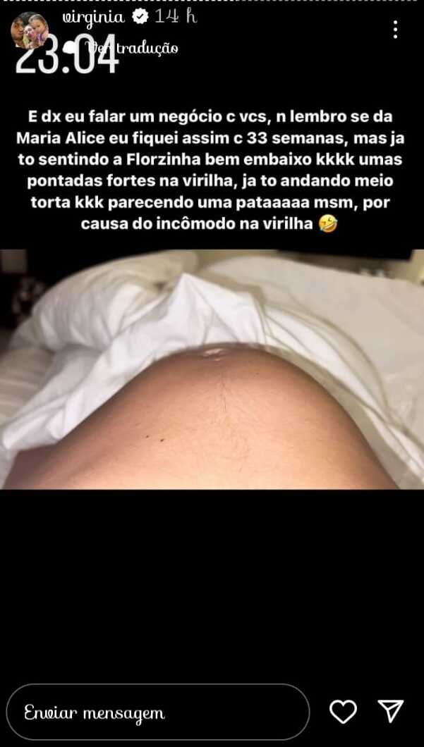Virgínia Fonseca está grávida de 33 semanas de Maria Flor (Foto: Reprodução/Instagram) Virgínia Fonseca está grávida de 33 semanas de Maria Flor (Foto: Reprodução/Instagram)
