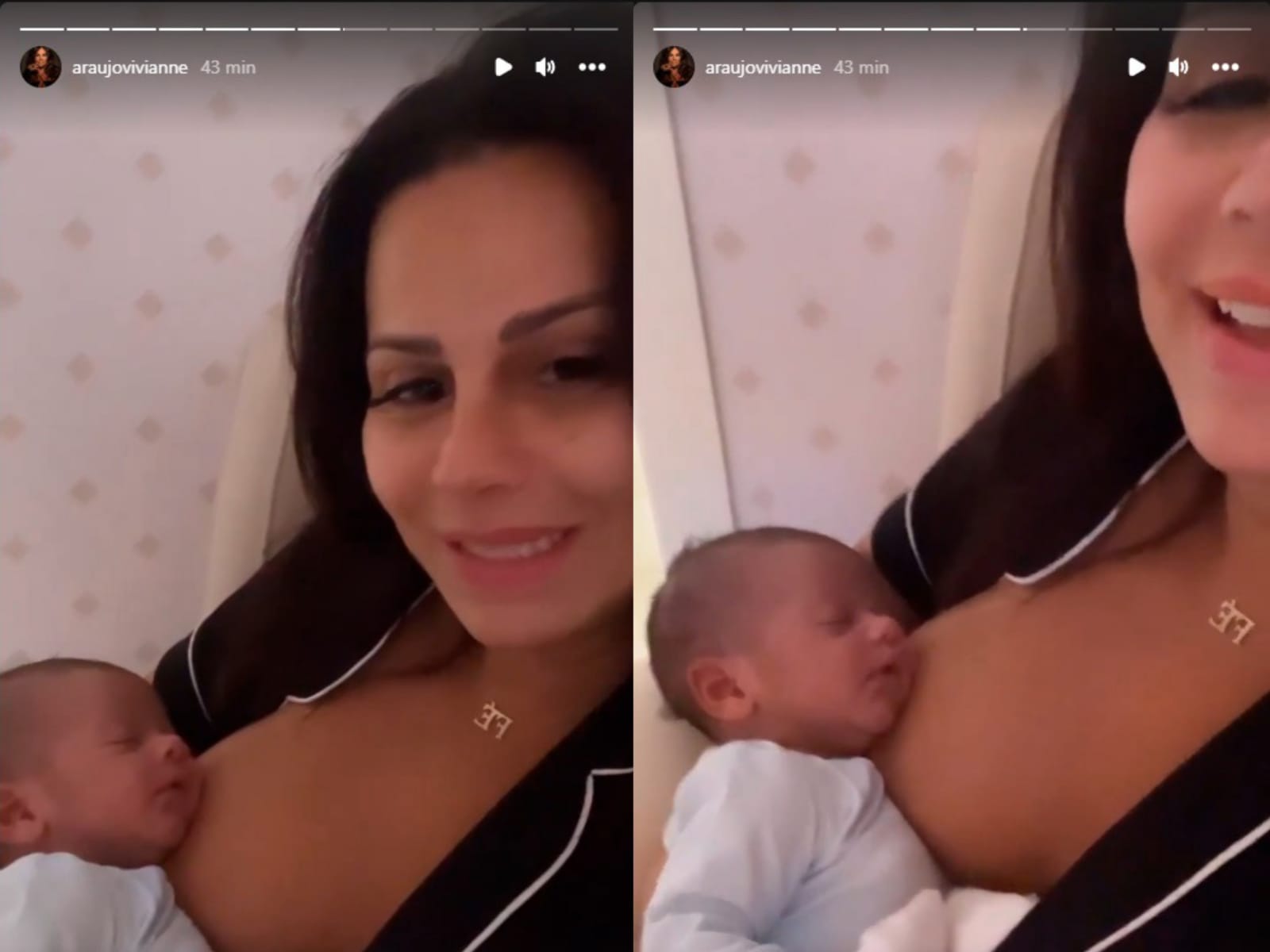 Viviane Araújo se derrete por Joaquim (Foto: Reprodução/Instagram/Montagem)