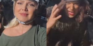 Eliana surge em abismo com Narcisa apavorada ao fundo (Reprodução: Instagram)