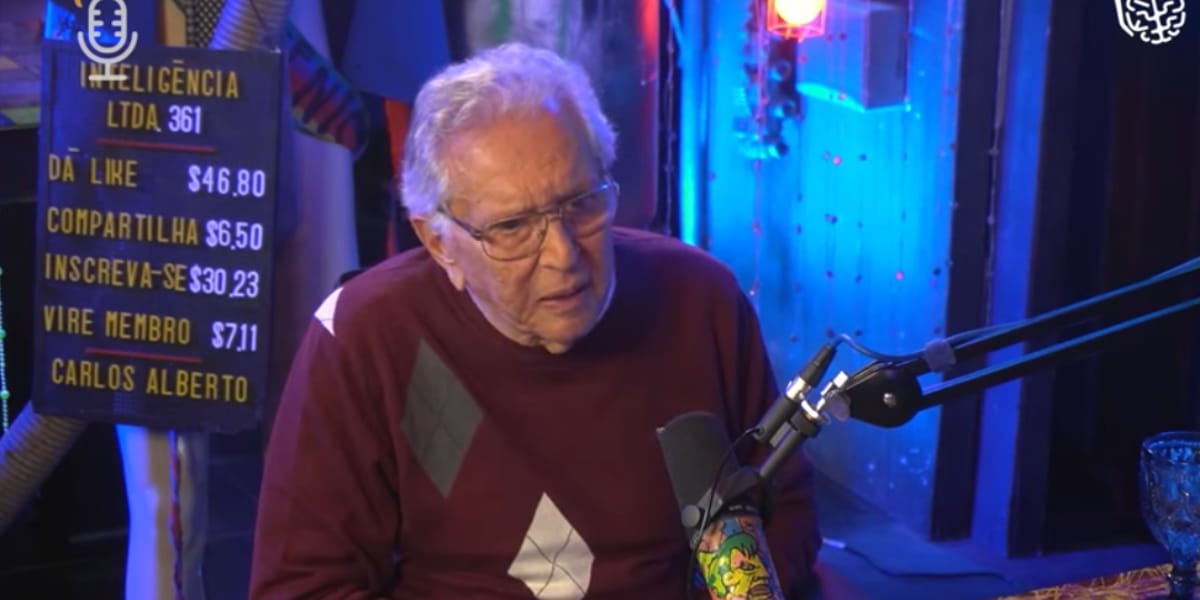 Carlos Alberto foi convidado do podcast 'Inteligência LTDA.' (Reprodução: Youtube)