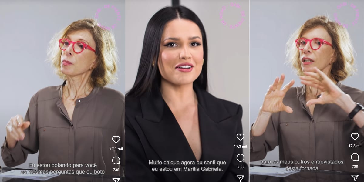 Juliete foi a primeira convidada do novo programa de Marília Gabriela (Reprodução: Instagram)