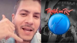 Arthur Aguiar foi ignorado por patrocinadores do Rock In Rio 2022 (Reprodução/ Montagem)