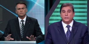 Bolsonaro tentou quebrar uma das regras do Debate no SBT (Foto: Reporodução)