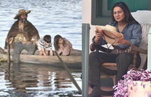 Em cena final de Pantanal, Filó (Dira Paes) herda maldição que foi de José Leôncio (Marcos Palmeira) e termina a novela se queixando (Foto: Reprodução / Globo)