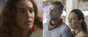 Clarice (Taís Araujo) despertará do coma e dará uma bolada para Pat (Paolla Oliveira) e Moa (Marcelo Serrado) em Cara e Coragem (Foto: Reprodução / Globo)