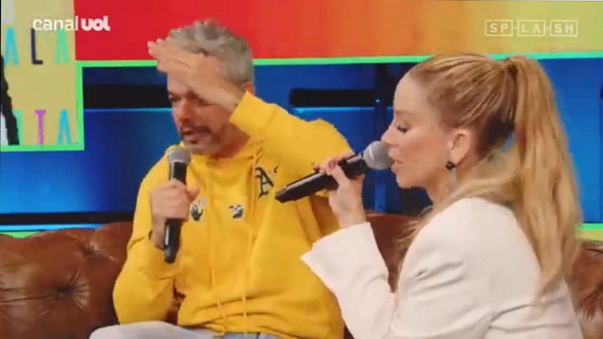 Danielle Winits foi a convidada de Otaviano Costa no 'OtaLab', do UOL e falou sobre traição e sensação 