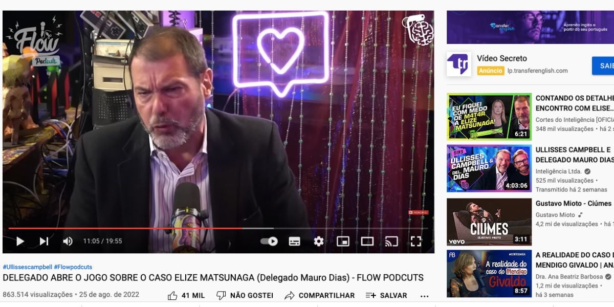 Delegado fala sobre caso de Elize Matsunaga (Reprodução)