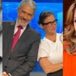 Estrela da Globo, William Bonner, Renata Vasconcellos e Vera Fischer (Reprodução)
