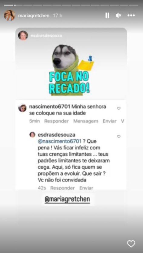 Marido de Gretchen vê mulher atacar sua esposa e retruca sem dó