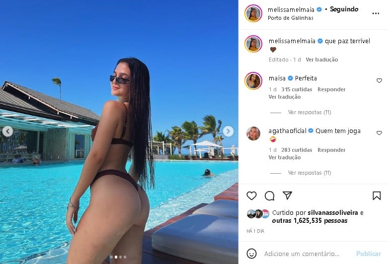Mel Maia deixou o corpão a mostra e ganhou elogios (Foto: Reprodução/ Instagram)