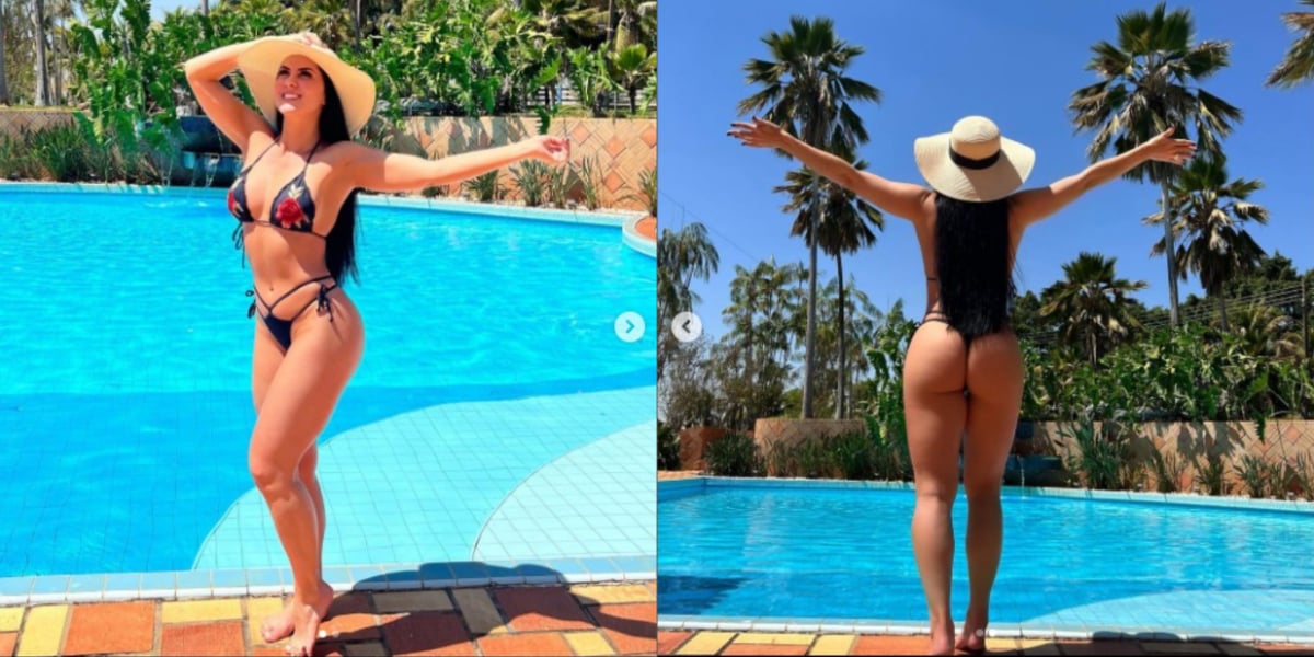 Graciele Lacerda divulga fotos mostrando o corpão nas redes sociais - Foto: Reprodução