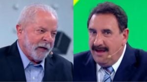 Lula é pego desprevenido em questionamento de Ratinho (Reprodução/ SBT)