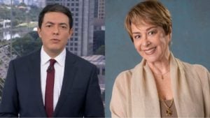 Alan Severiano dá notícia sobre Nívea Maria no SP1 (Reprodução/ Globo)