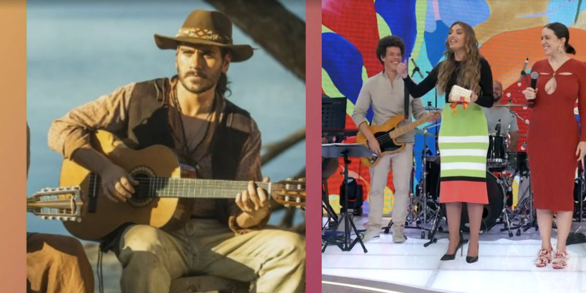 Patrícia Poeta comete erro ao dar recado sobre Gabriel Sater (Reprodução) 