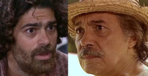 Calixto (Pedro Paulo Rangel) vai tirar satisfações com Petruchio (Eduardo Moscovis) após bomba em O Cravo e a Rosa (Foto: Reprodução / Globo)