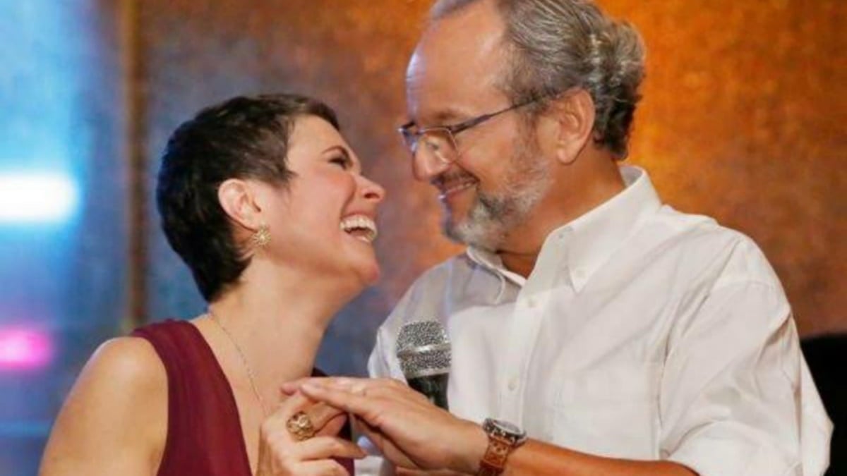 Sandra Annenberg e Ernesto Paglia tem mais de 25 anos de casamento 
