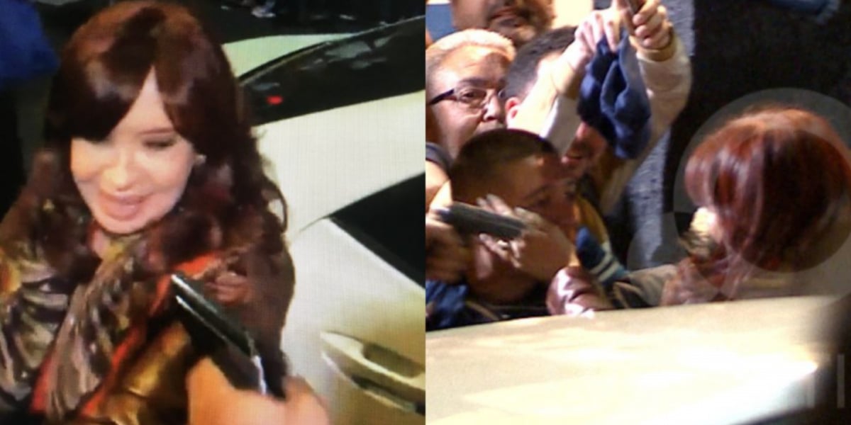 Momento do ataque a Cristina Kirchner, vice-presidente da Argentina - Foto: Reprodução