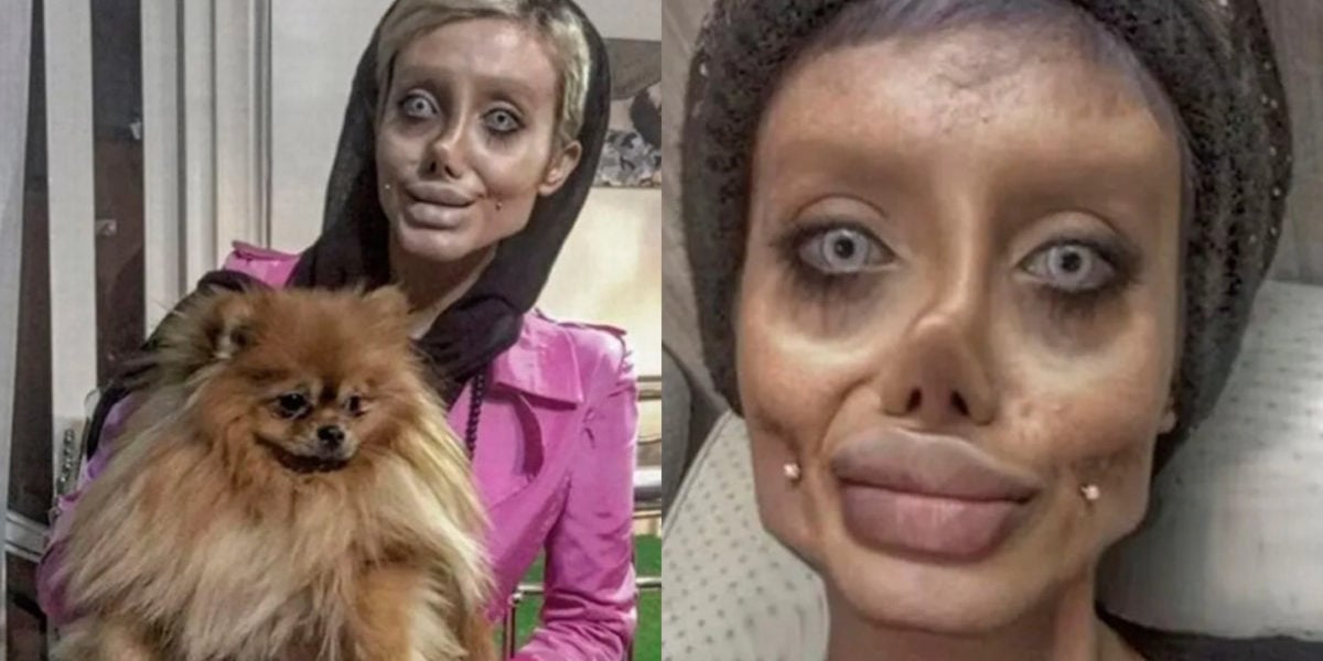 "Angelina Jolie Zumbi" não passou de um fake criado pela iraniana por meios de artificios virtuais (Foto Reprodução/Internet)
