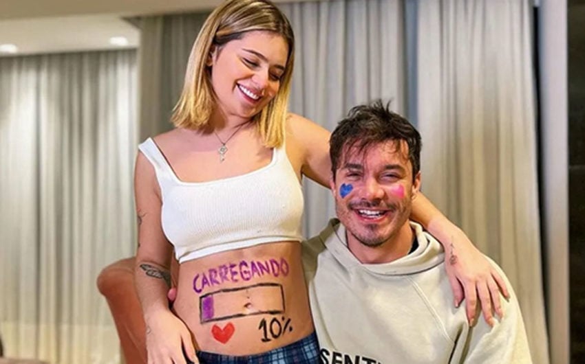 Viih Tube e Eliezer esperam a pequena Lua (Foto: Reprodução)
