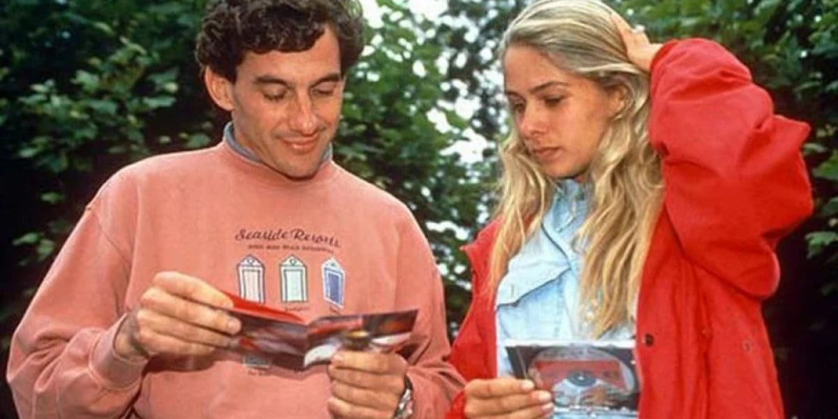 Ayrton Senna e Galisteu ficaram juntos durante um ano (Foto Reprodução/Internet)
