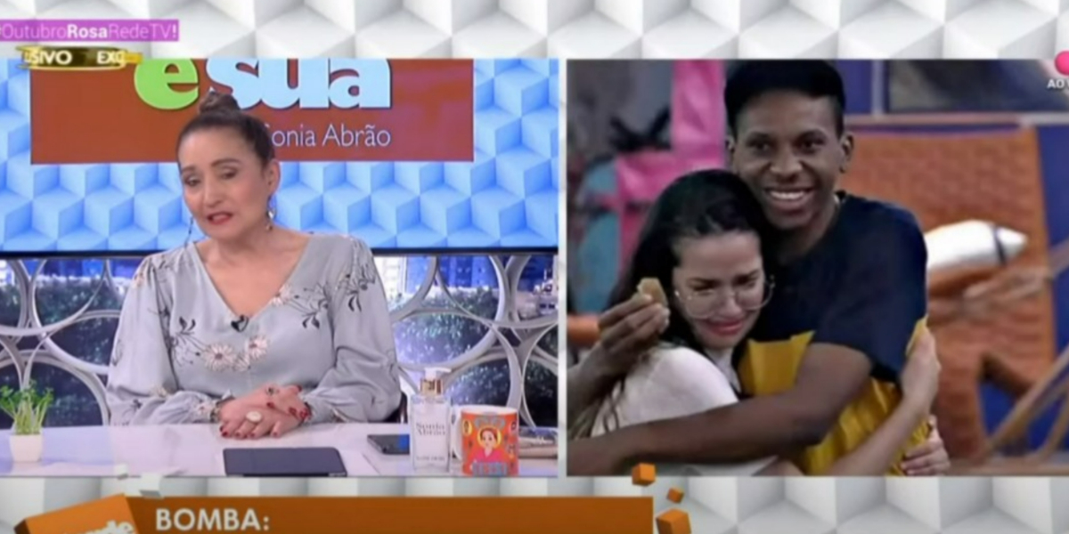 Sonia Abrão reagiu a notícia de surto de Lucas Penteado (Foto: Reprodução/RedeTV!)