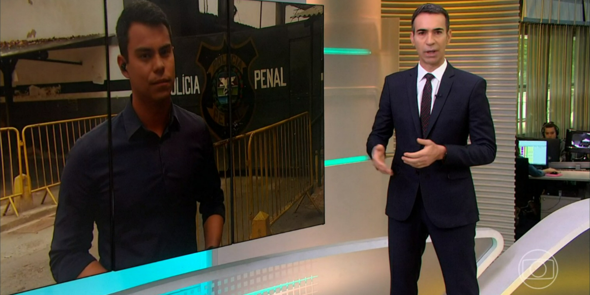 César Tralli voltou ao trabalho no "Jornal Hoje" (Foto: Reprodução/TV Globo) César Tralli voltou ao trabalho no "Jornal Hoje" (Foto: Reprodução/TV Globo)