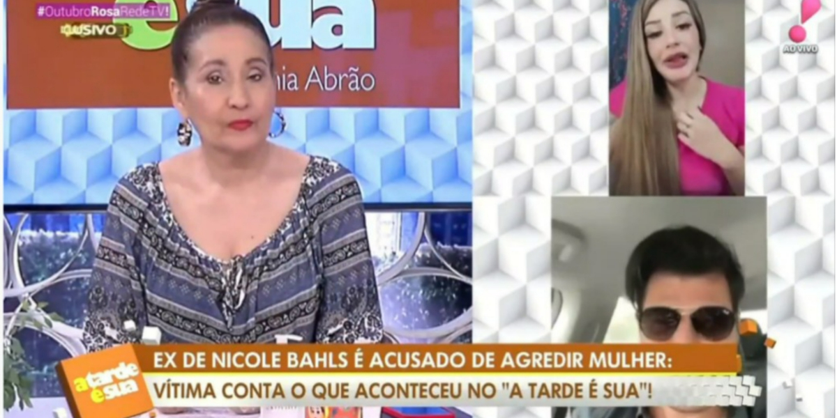 Programa de Sonia Abrão falou com suposta vítima de Marcelo Bimbi (Foto: Reprodução/RedeTV!)