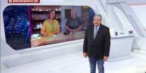 Datena e Catia Fonseca no 'Brasil Urgente' desta quinta-feira (Reprodução Youtube)