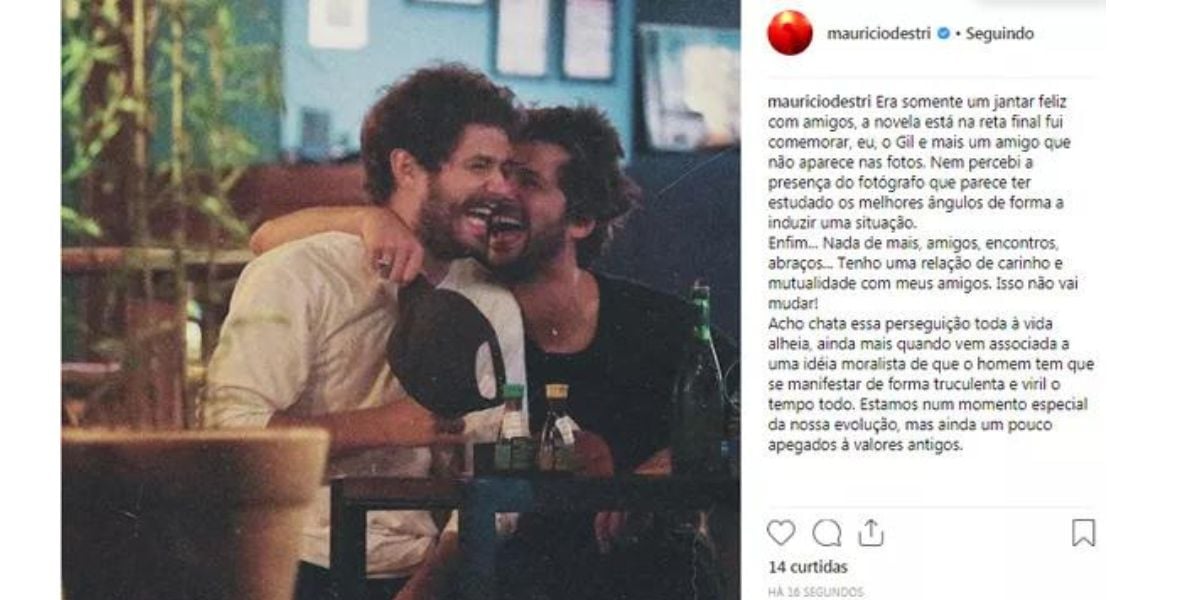  falou sobre amizade, após cliques (Reprodução) 