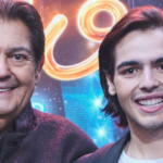 Faustão e seu filho João Guilherme (Foto: Reprodução / Band)