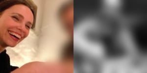 Débora Falabella ao lado de seu namorado (Reprodução)
