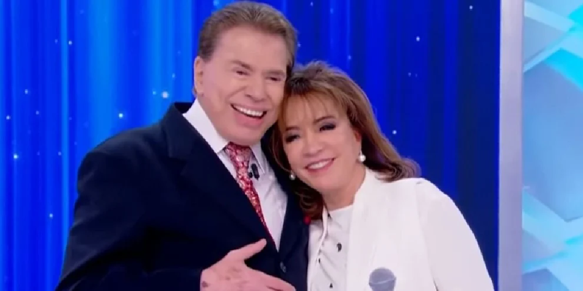 Íris ao lado de Silvio Santos (Foto: Divulgação / SBT)