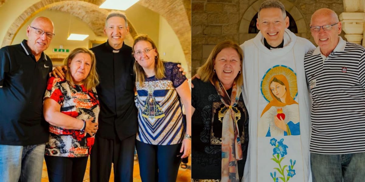 Outra sequência de fotos do  padre para homenagear seu pai (Reprodução: Instagram)