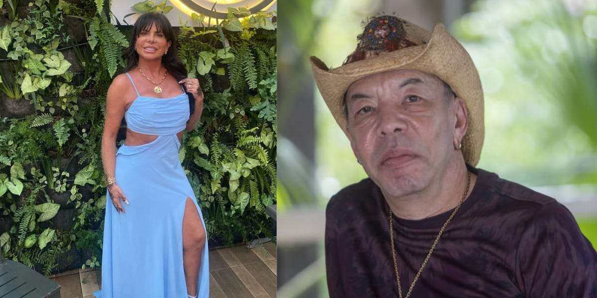 Gretchen já foi casada com o cantor Chrystian (Reprodução: Montagem TV Foco)