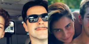 Filho de Giovanna Antonelli e Murilo Benício surge com namorada (Foto: Reprodução/Montagem)