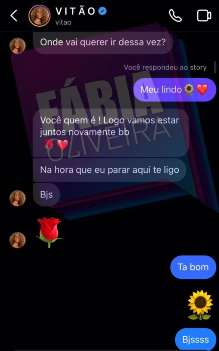 Vitão virou página e estaria vivendo romance as escondidas com cantor  - Foto Reprodução