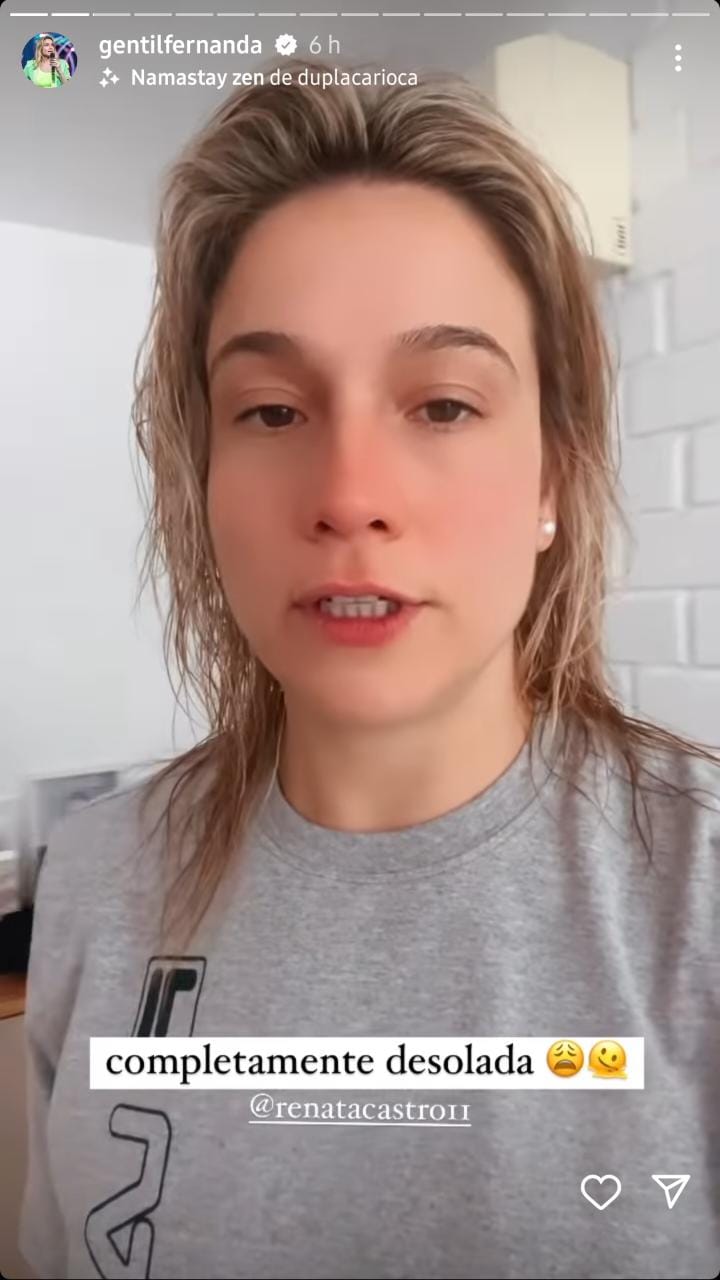Stories de Fernanda Gentil (Foto: Reprodução/ Instagram)