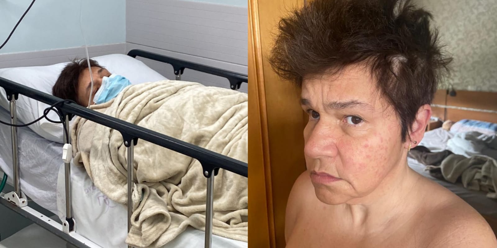 Claudia Rodrigues é hospitalizada novamente (Foto: Reprodução/Montagem)