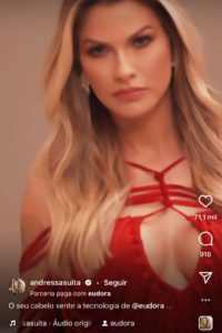Andressa Suita deixa o público babando em sua beleza (Reprodução)
