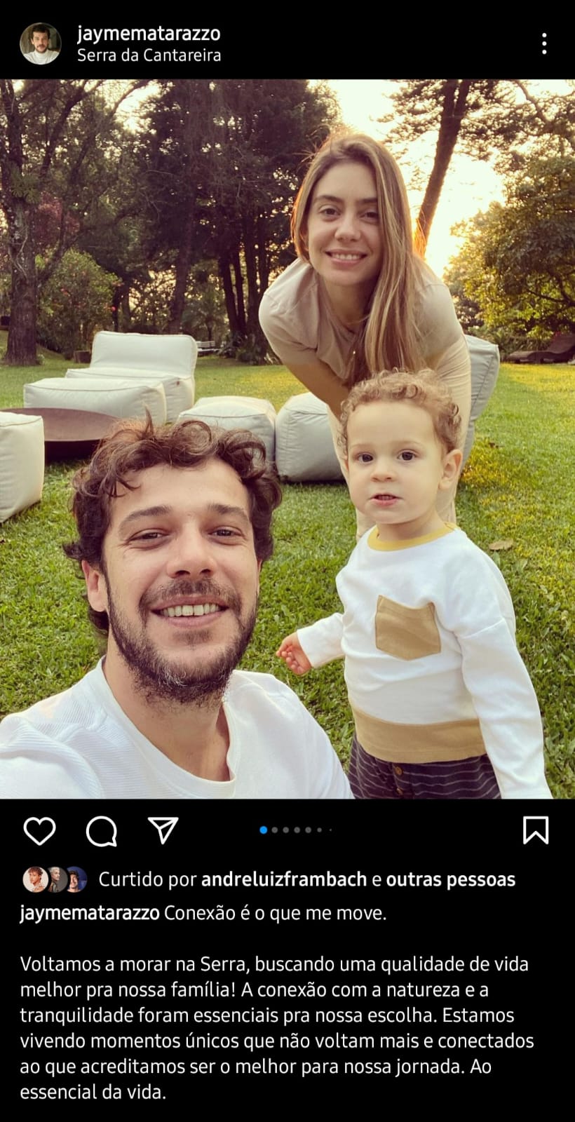 Publicação de Jayme Matarazzo (Foto: Divulgação)