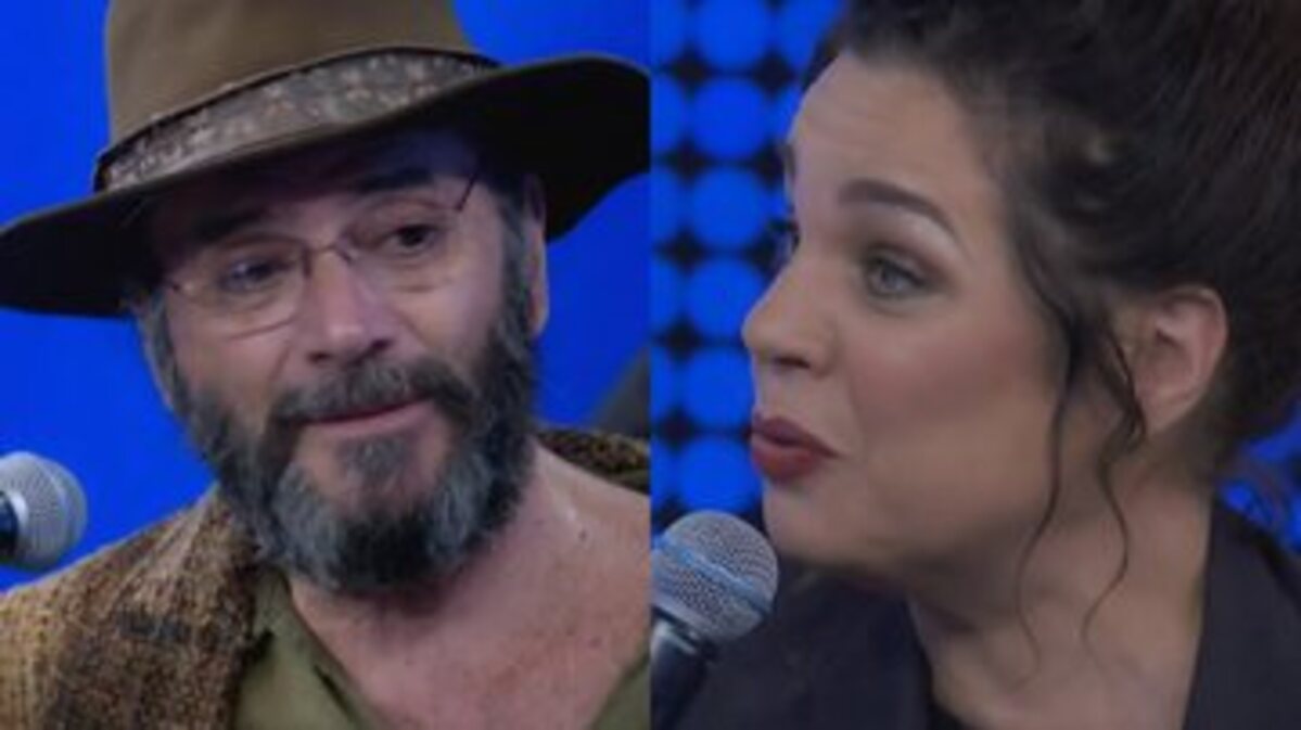 Almir Sater surpreendeu o público do "Domingão com Huck" ao contar que recusou ser par romântico de Isabel Teixeira em "Pantanal" (Foto Reprodução/Internet)