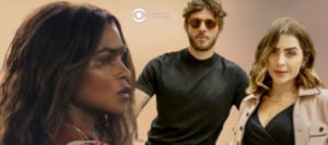 Travessia - De casamento marcado com Chiara (Jade Picon), Ari (Chay Suede) descobre que Brisa (Lucy Alves) está viva (Foto: Reprodução / Globo / Montagem TV Foco)