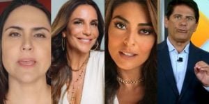 Carla Cecato, Ivete Sangalo, Juliana Paes e César Filho (Reprodução)