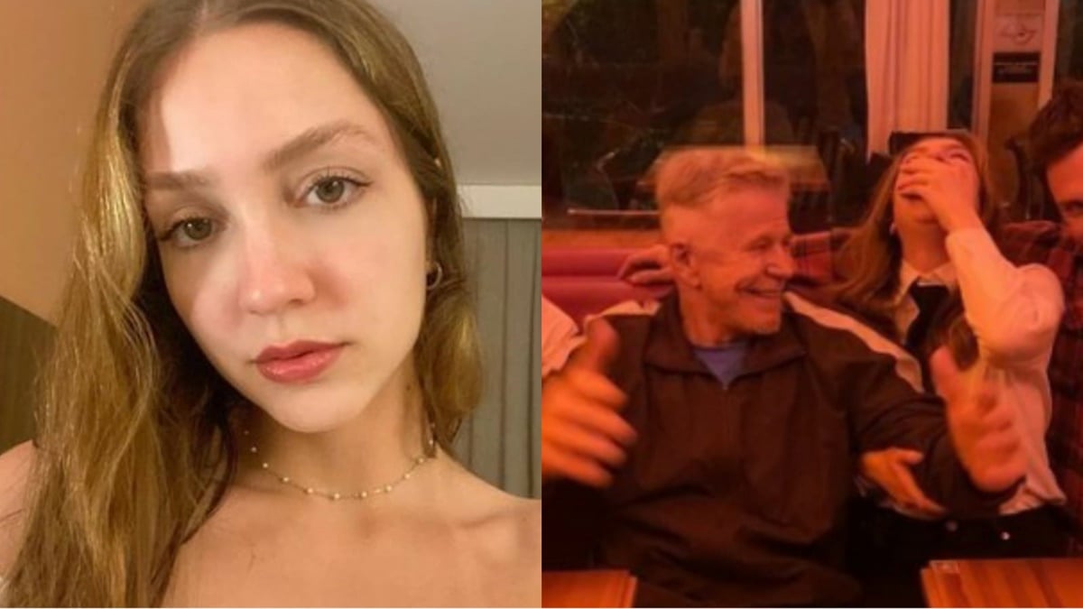 Carolina Amaral em suas redes sociais e se divertindo com Miguel Falabella