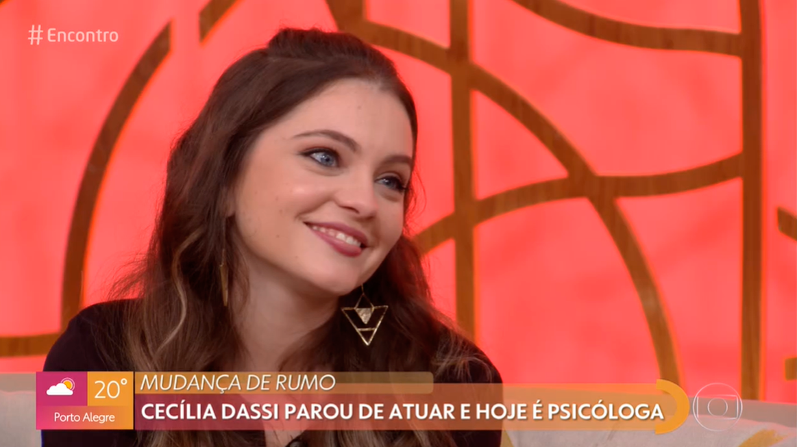 Cecília Dassi deixou a carreira de atriz e hoje, é psicóloga (Foto: Reprodução)