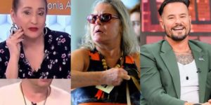 Sonia Abrão, Vera Fischer e Paulinho (Reprodução)