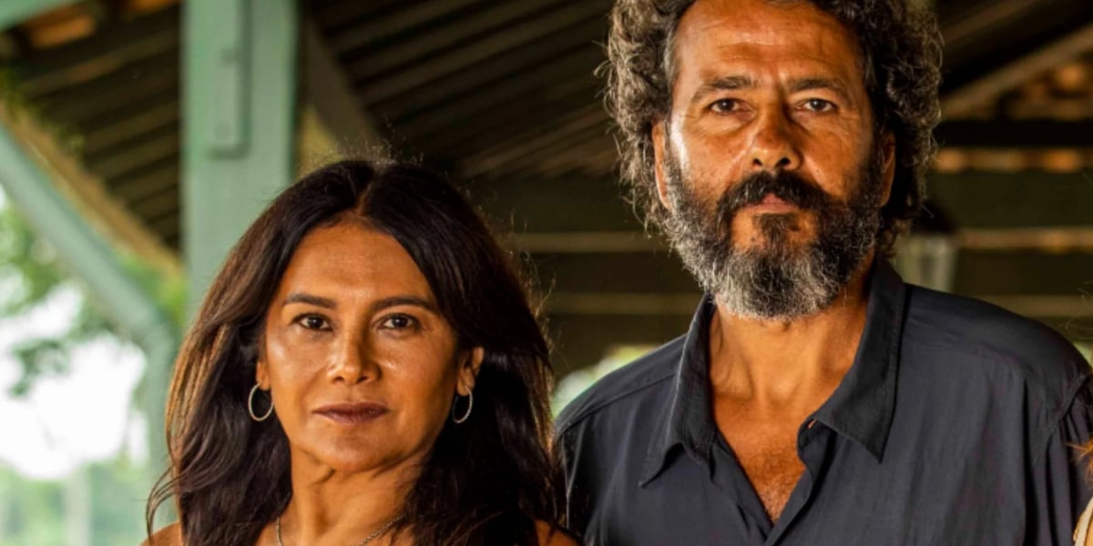Dira Paes e Marcos em Pantanal (Foto: Reprodução)